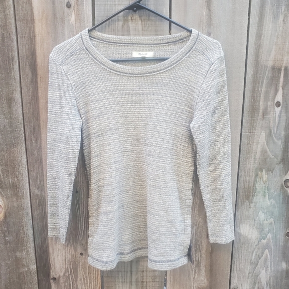 Madewell Thermal Side Button Tee Size Small - Picture 3 of 7